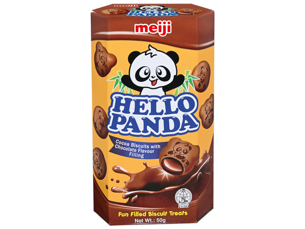 Meiji Hello Panda Schokoladenkekse Schokoladenfüllung 50g