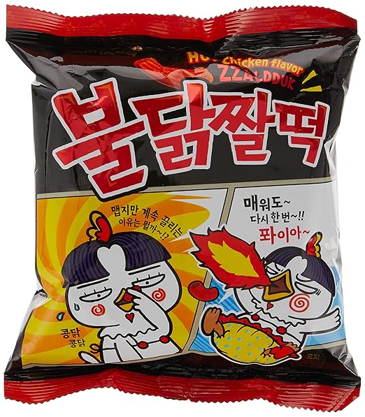 SAMYANG Tteokbokki Topokki Hot Chicken Flavor ZZALDDUK Chips 120g