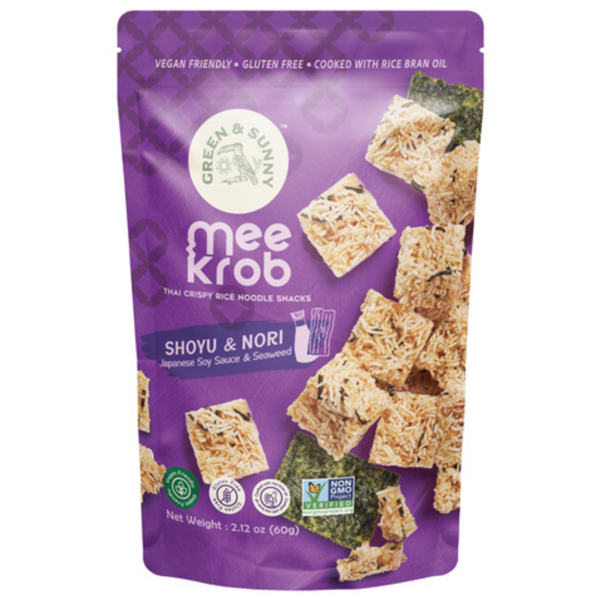Green & Sunny Reisnudel Snack Mee Krob Shoyu & Nori 60g_MHD