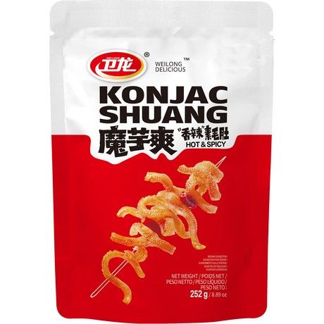 Weilong Konjac Shuang Snack Hot & Spicy 252g