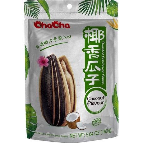 ChaCha Geröstete Sonnenblumenkerne Kokosnussgeschmack 160g