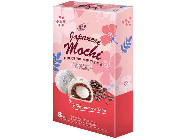 YUKI & LOVE Mochi Reiskuchen mit rote Bohnen Adzukibohnenpaste 128g