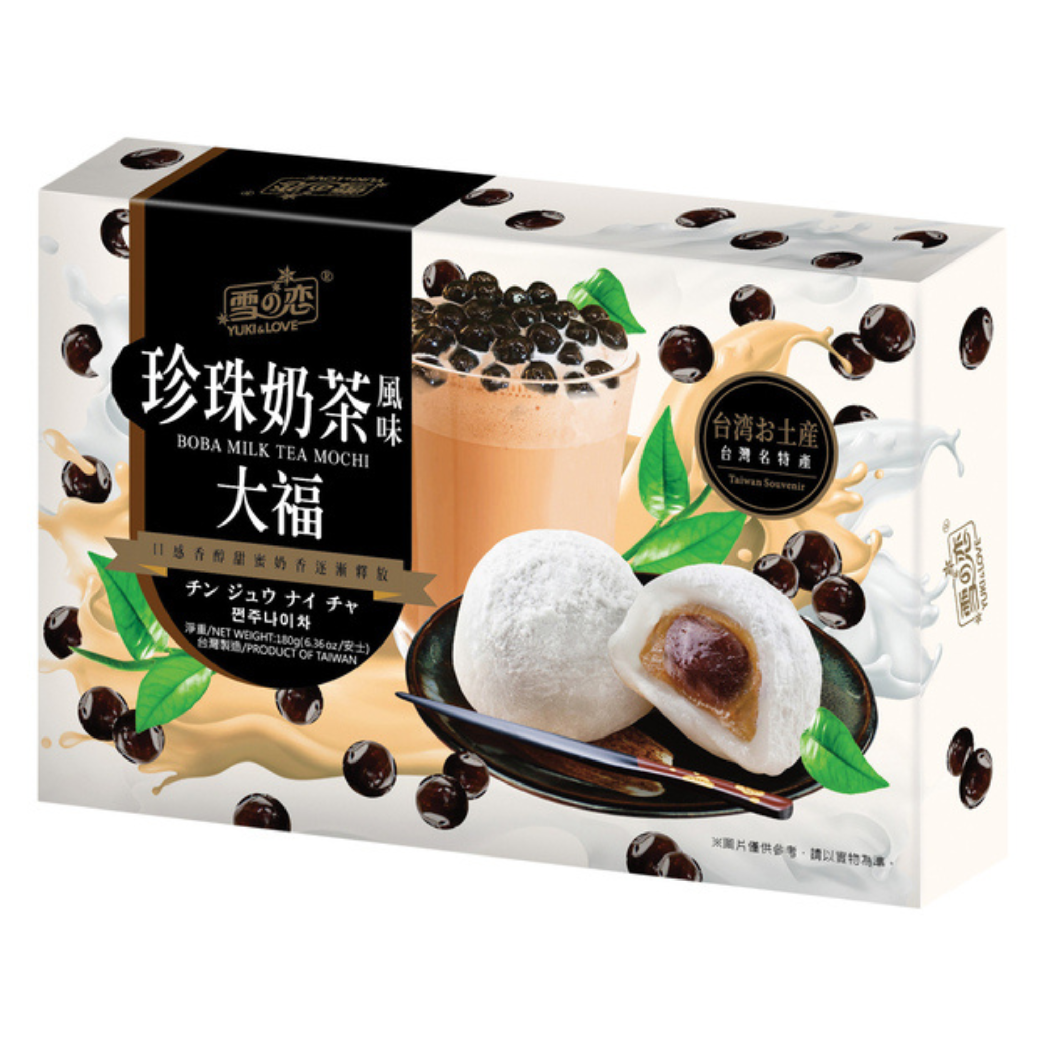 Yuki & Love Mochi Boba Milchtee 180g (6 Stück)
