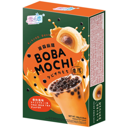 YUKI & LOVE Mochi Boba Thai Milchtee 180g (6 Stück)