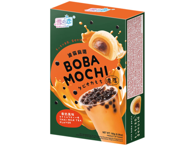 YUKI & LOVE Mochi Boba Thai Milchtee 180g (6 Stück)