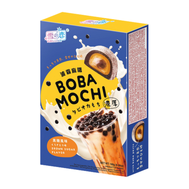 YUKI & LOVE Mochi Boba Milchtee Brauner Zucker 180g_MHD