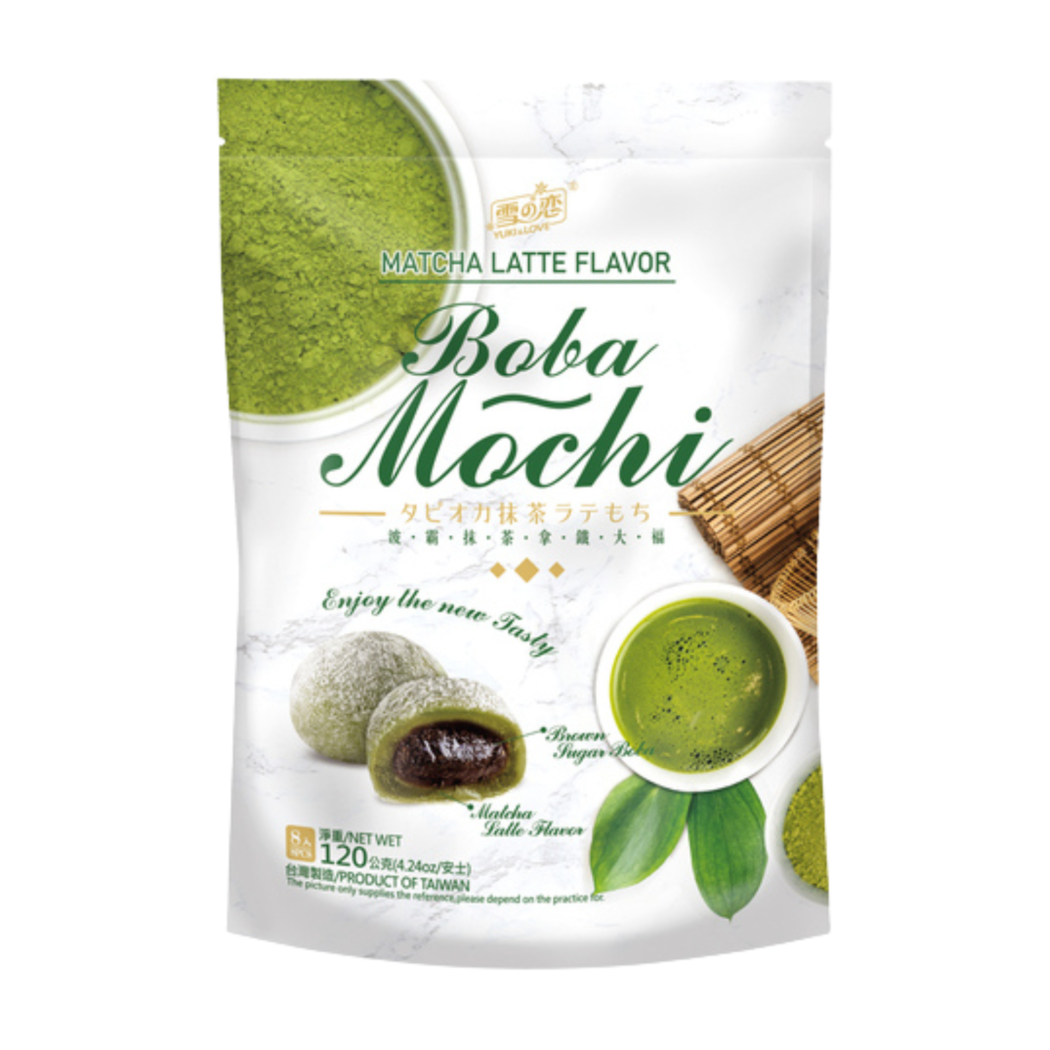 Yuki & Love Mochi Boba Matcha Latte 120g