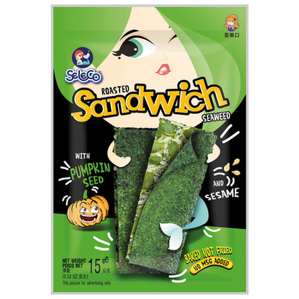Seleco Seetang-Sandwich Snack Kürbiskerne/Sesam 15g