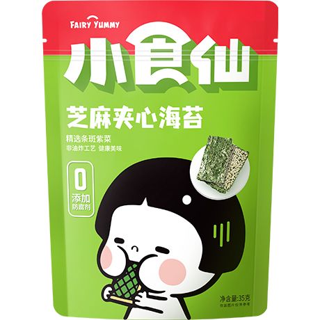 Fairy Yummy Knusprige Seetang mit Sesam 35g