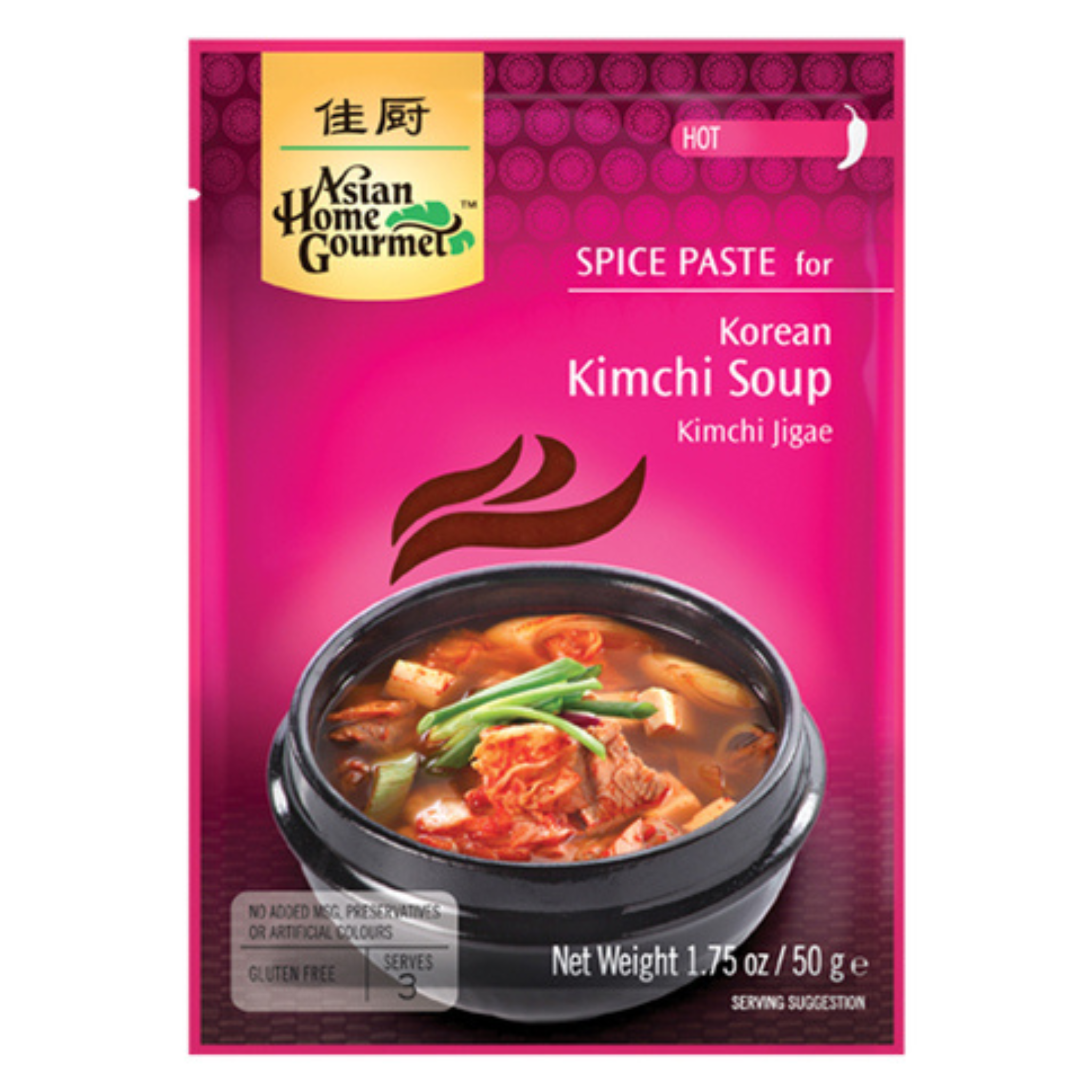Asian Home Gourmet Koreanische Kimchi Suppenpaste 50g