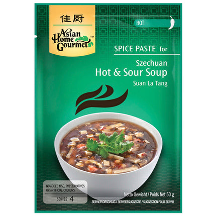 Asian Home Gourmet Würzpaste für Szechuan Sauer-Scharf Suppe 50g