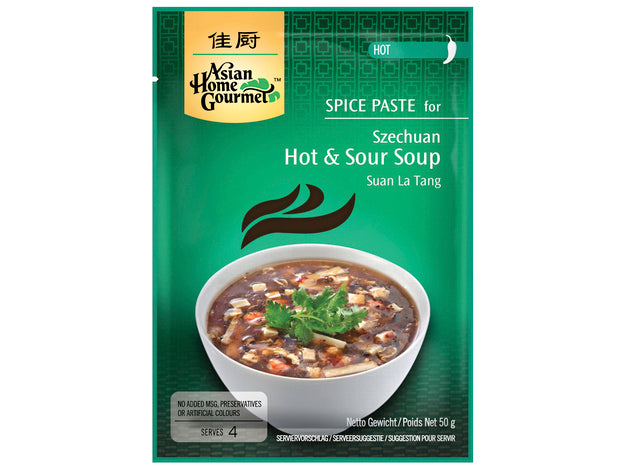 Asian Home Gourmet Würzpaste für Szechuan Sauer-Scharf Suppe 50g