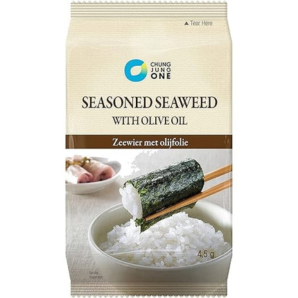 CHUNG JUNG ONE Seetang Snack mit Olivenöl 4,5g