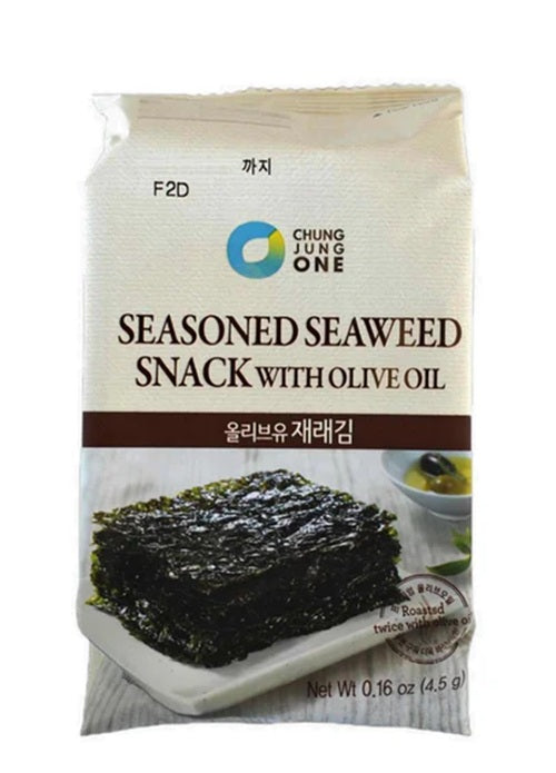 CHUNG JUNG ONE Seetang Snack mit Olivenöl 4,5g