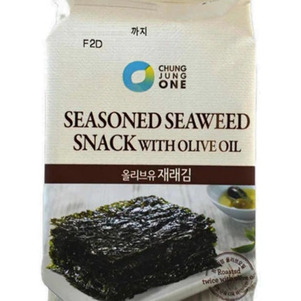 CHUNG JUNG ONE Seetang Snack mit Olivenöl 13,5g (3x4,5g)