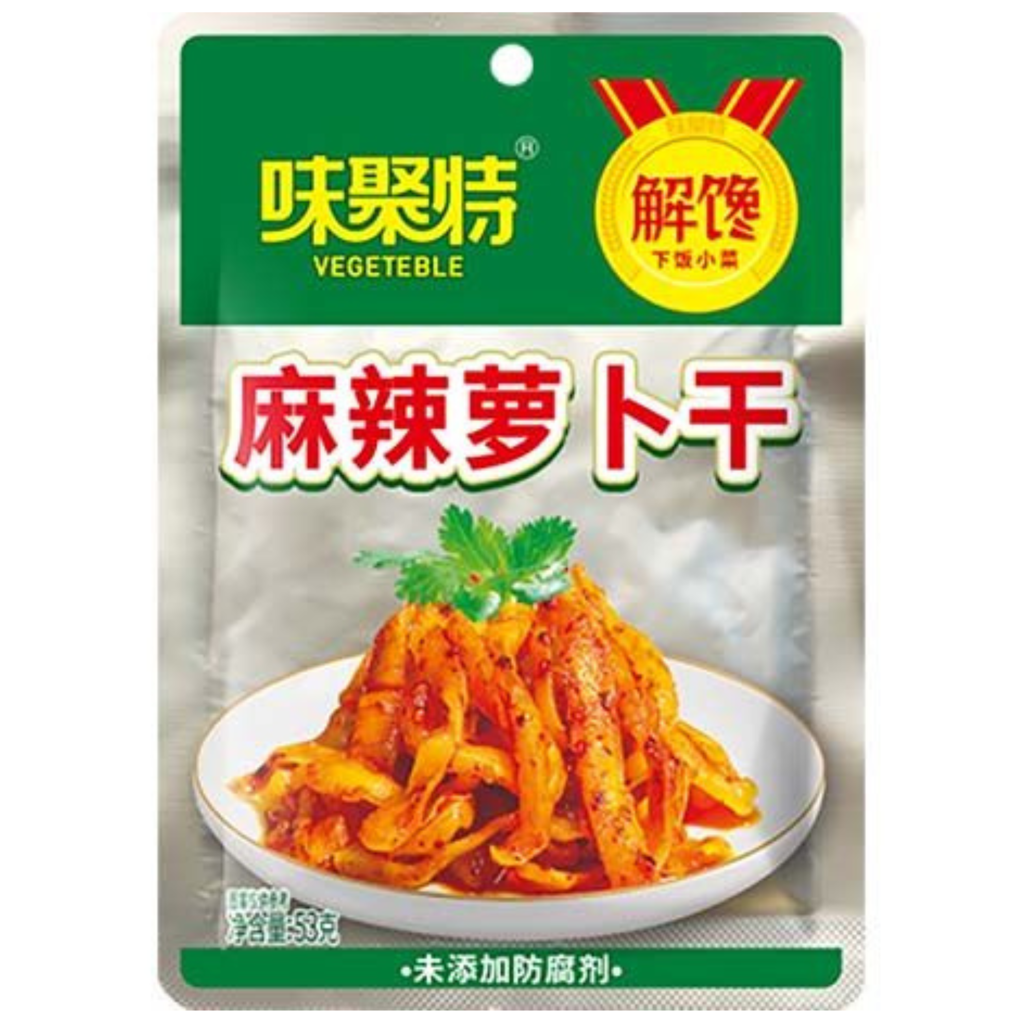 Weijute Eingelegter Rettich Szechuan Scharf 53g