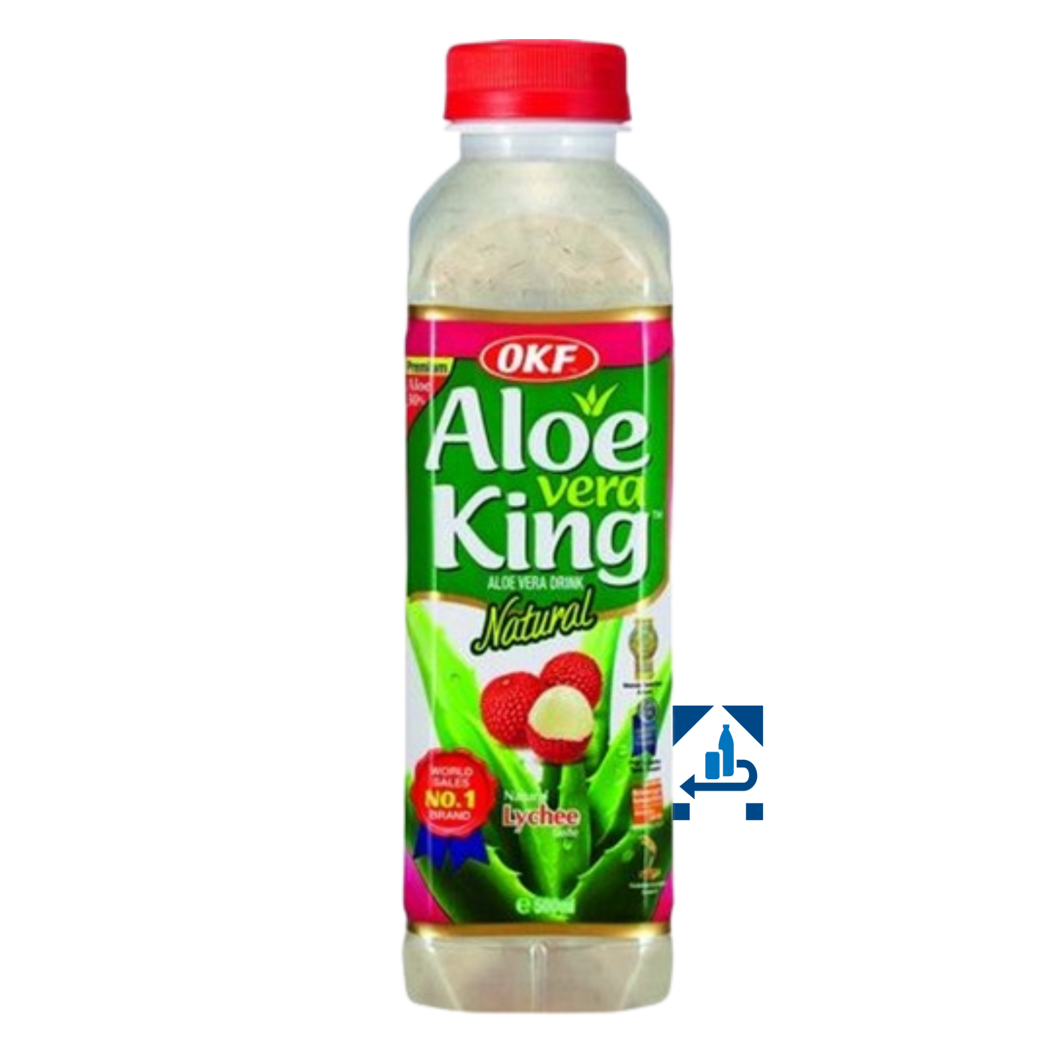 OKF Aloe Vera Getränk Litschi 500ml_MHD