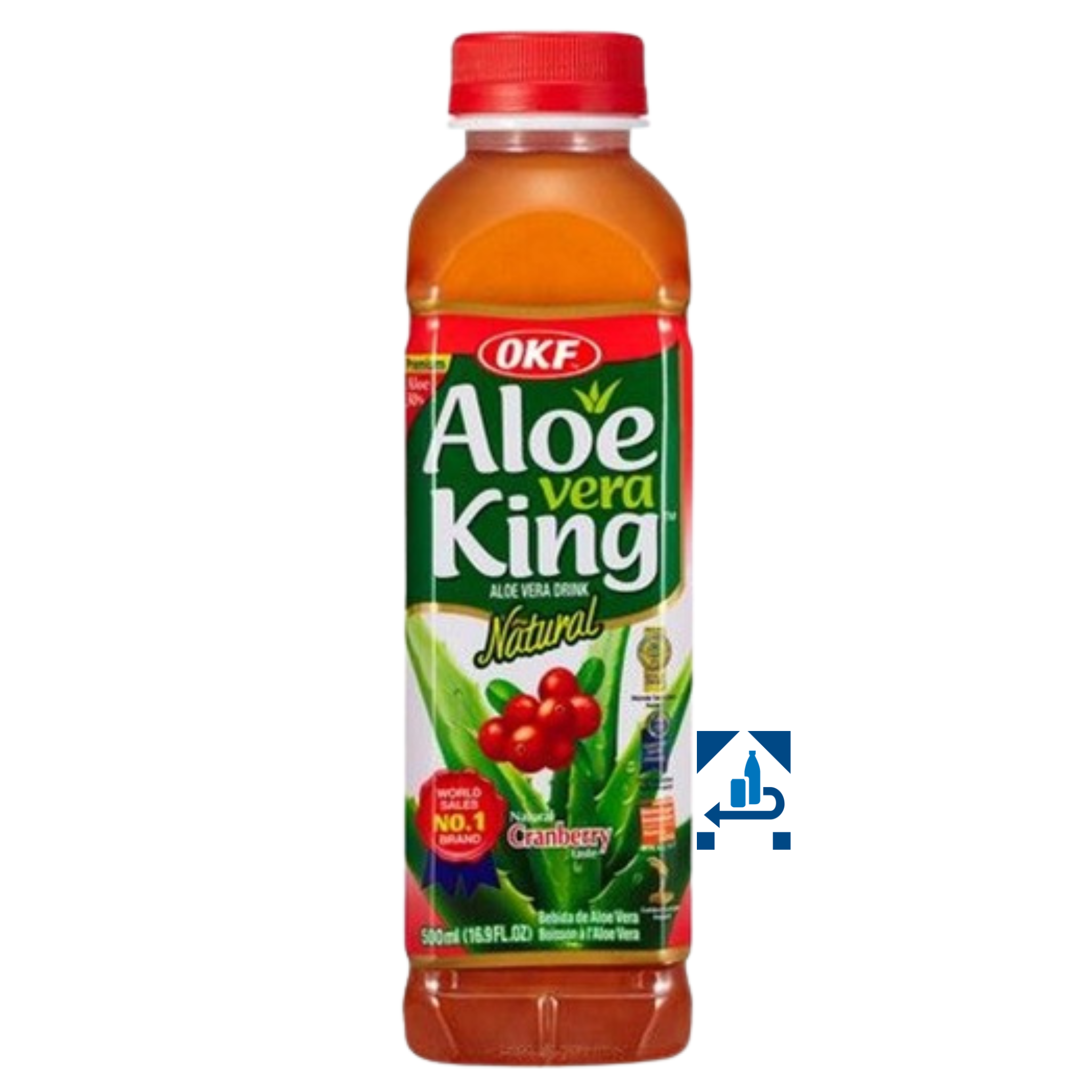 OKF Aloe Vera Getränk Cranberry 500ml