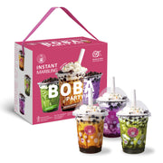 O's Bubble Instant Boba Bubble Tea Party Kit (6 Portionen) 360 g |Taro, Matcha, brauner Zucker