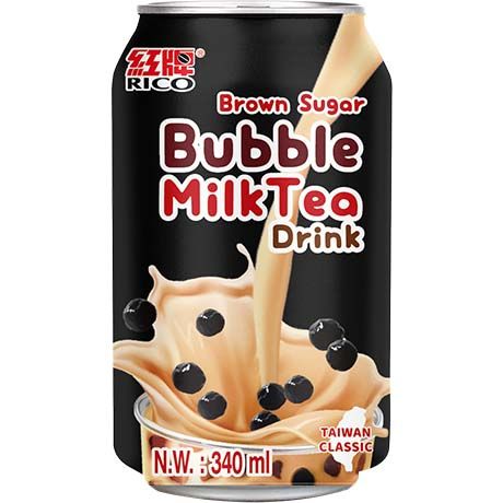 RICO Bubble Milk Tea Getränk Brauner Zucker 340ml