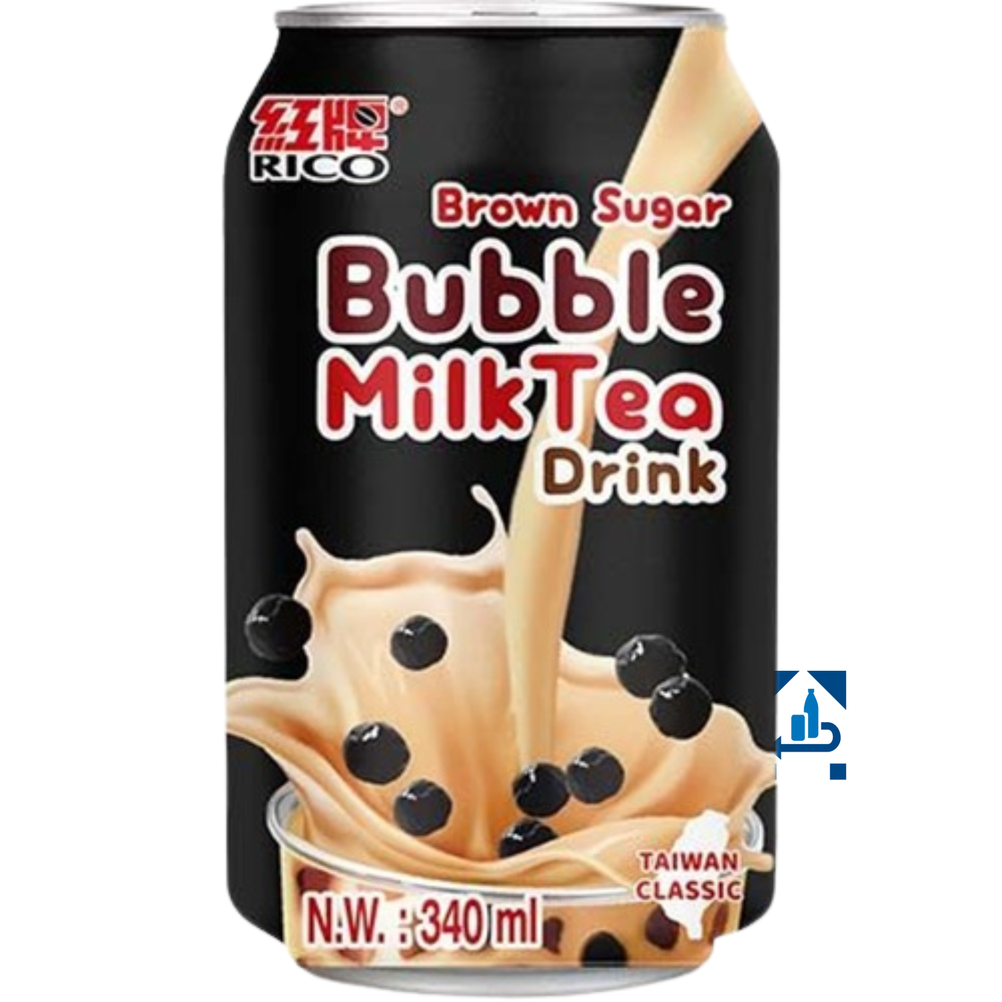 RICO Bubble Milk Tea Getränk Brauner Zucker 340ml