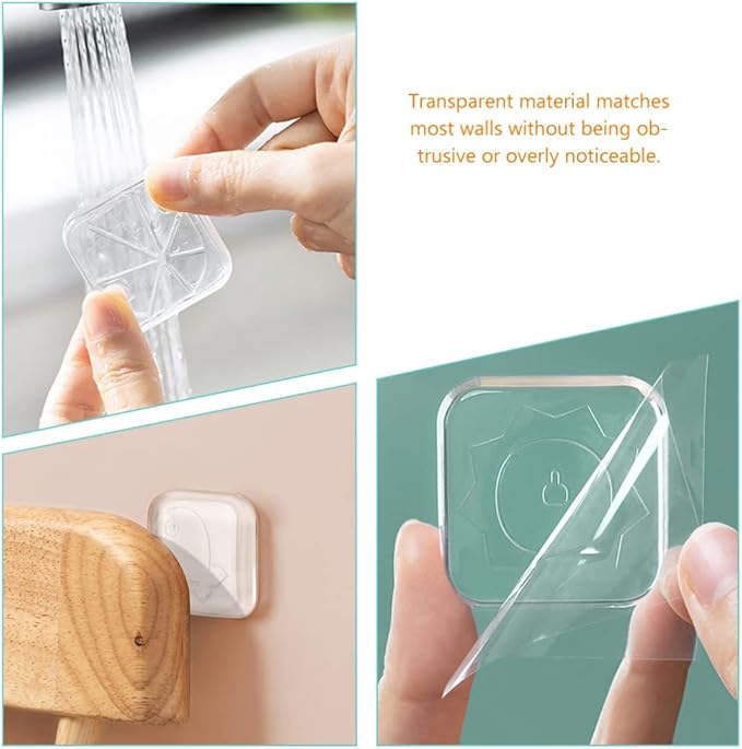 Türstopper 10 Stück Wand Türpuffer Transparent Selbstklebend Silikon