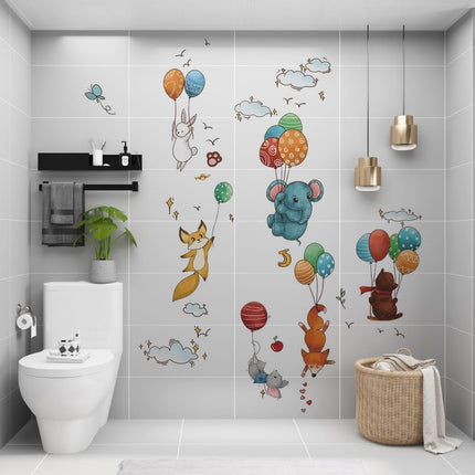 Wandtattoo Waldtiere & Ballons – Wanddeko fürs Kinderzimmer