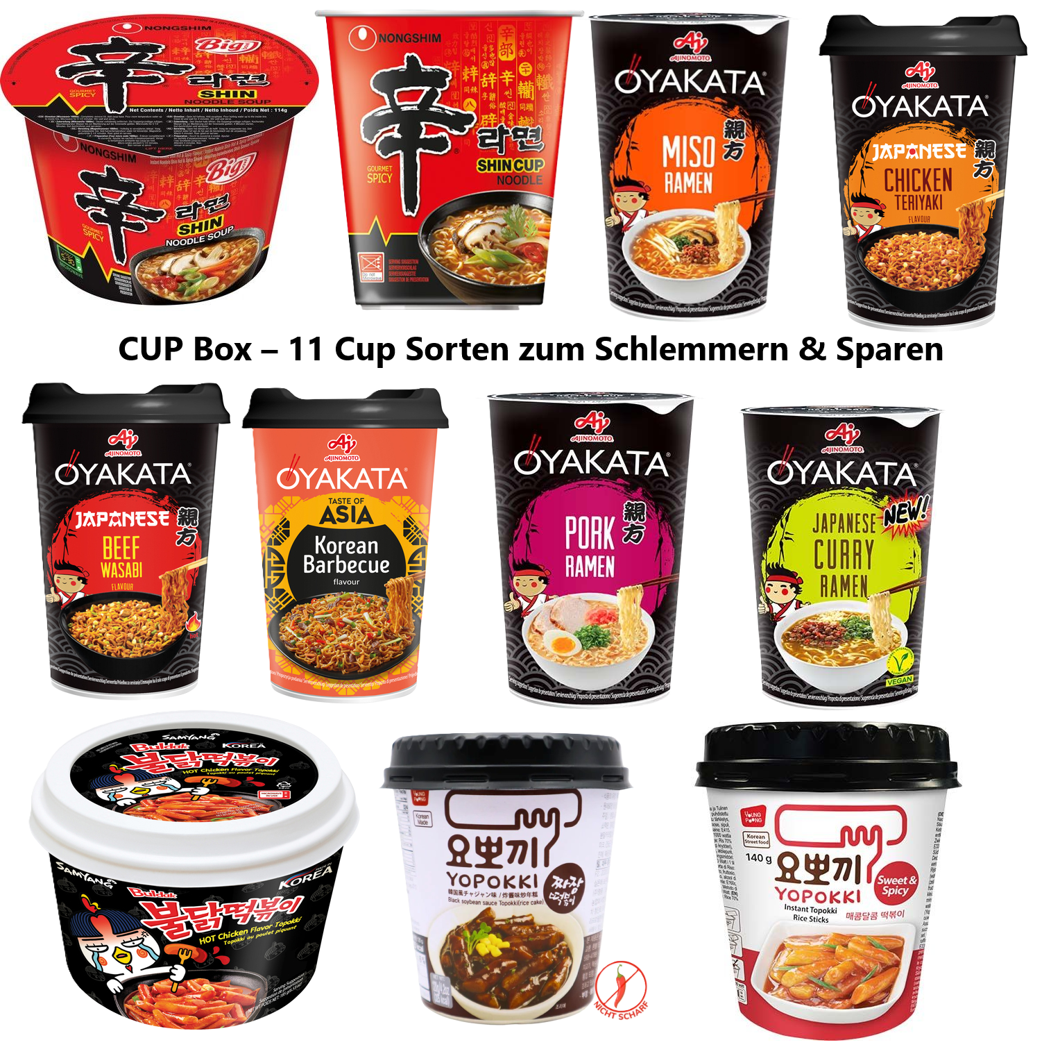 CUP Box – Entdecken Sie alle 11 Cup Sorten