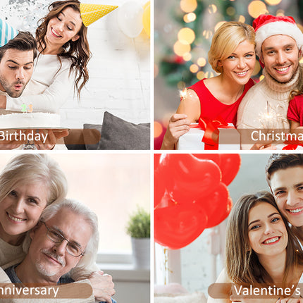 3D Grußkarte aus Holz mit Umschlag Rose - Glückwunschkarte Geschenkkarte